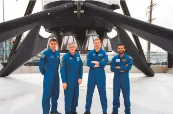  ?? ?? ■ Sultan Al Neyadi (right) will stay aboard the ISS for six months as mission specialist.