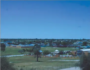  ?? Photo: Obrein Simasiku ?? In the spotlight… The town of Omuthiya in the Oshikoto region.