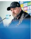  ?? FOTO: FISCHER/DPA ?? Steffen Baumgart erlebt gegen die SVE sein erstes Spiel als neuer Trainer des Hamburger SV.