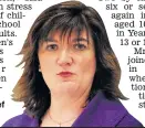  ??  ?? Education chief Nicky Morgan