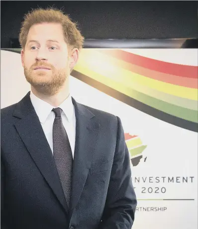  ??  ?? TIME FOR REFLECTION: The Duke of Sussex attends the UK-Africa Investment Summit, in London, one of his last official engagement­s as he prepares to leave the monarchy and start a new life in Canada with the Duchess of Sussex and their son. PICTURE: PA