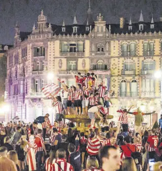  ?? ?? Como en la madrugada del sábado al domingo, Bilbao volverá a rugir