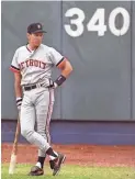  ?? STEVEN R. NICKERSON ?? Alan Trammell is seen in the outfield during spring training in Lakeland, Fla., in March 1994. The MLB season was cut short by a strike that started in August.