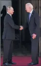  ?? THE NEW YORK TIMES ?? President Joe Biden and President Vladimir Putin of Russia shake hands before their meeting in Geneva on June 16.