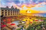  ?? Photo / Marriott ?? The Sheraton Kauai Coconut Resort at sunrise.