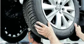  ?? Picture: REUTERS ?? TOUGH TIMES: Around 80% of tyre, parts and accessory retailers, and repair and servicing outlets, are SMMEs who are under severe pressure during the Covid-19 lockdown