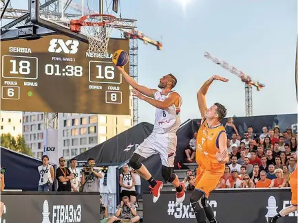  ??  ?? DEFENDING MEN’S CHAMPION Serbia begins its title defense of the FIBA 3x3 World Cup in the tournament which begins today at the Philippine Arena in Bocaue, Bulacan.