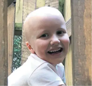  ??  ?? Smiling through – Ruby is a “very happy girl” despite battling cancer.