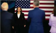  ?? Staff file photo ?? Vice President Kamala Harris served as chair of the 2022 National Space Council meeting at Johnson Space Center in Houston.