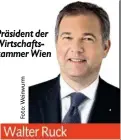  ??  ?? Präsident der Wirtschaft­skammer Wien