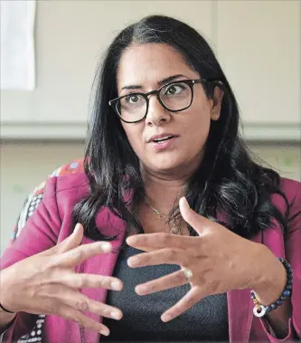  ?? JOHN RENNISON THE HAMILTON SPECTATOR ?? Jasbir Dhillon, Hamilton police community relations co-ordinator, says she will meet with various community groups, including the LGBTQ+, racialized and immigrant communitie­s, and listen to their concerns.