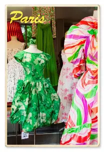  ??  ?? POSTCARDS FROM HAUTE
In Paris, vintage dresses from Didier Ludot’s boutique at the Palais-Royal call out across the Atlantic for a caress.