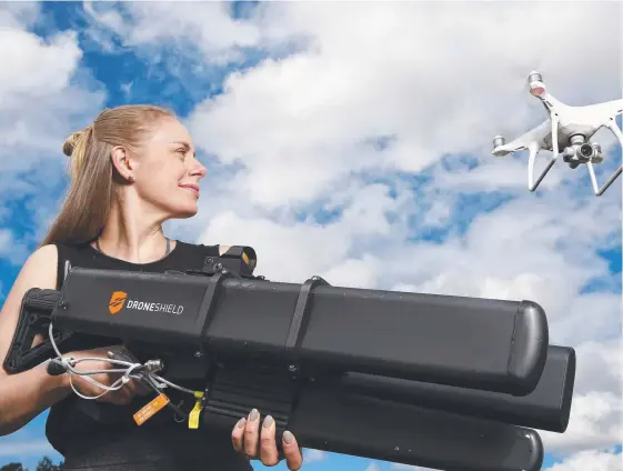  ??  ?? Droneshiel­d has developed patented software and hardware to detect drones and small unmanned air vehicles from over one kilometre away.