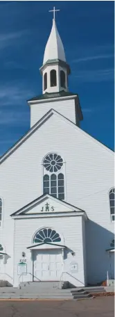  ?? - Acadie Nouvelle: Réal Fradette ?? L’église de la paroisse Saint-Joachim de Bertrand.