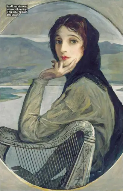  ??  ?? Hazel Lavery in one of hundreds of paintings of her by her husband, John Lavery.