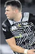  ??  ?? Getting his kicks: Dan Biggar bagged 13 points for Ospreys