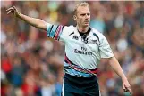  ?? PHOTO: GETTY IMAGES ?? Wayne Barnes was vilified for having ‘‘robbed’’ the All Blacks in the 2007 World Cup quarterfin­al against France.