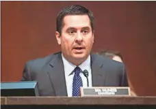  ?? PABLO MARTINEZ MONSIVAIS, AP ?? Rep. Devin Nunes’ actions sparked new calls Monday for an independen­t commission to take over the Russia investigat­ion.