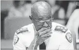  ?? CHRIS YOUNG THE CANADIAN PRESS ?? Toronto Police Chief Mark Saunders attends a Toronto Police Board meeting on Thursday.