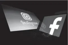  ??  ?? > Logotipos de Instagram y Facebook.