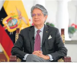  ?? JOSÉ JÁCOME / EFE ?? El presidente de Ecuador, Guillermo Lasso.