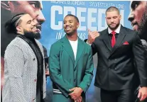  ??  ?? Steven Caple jnr, Michael B Jordan and Florian Munteanu