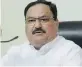  ??  ?? J. P Nadda