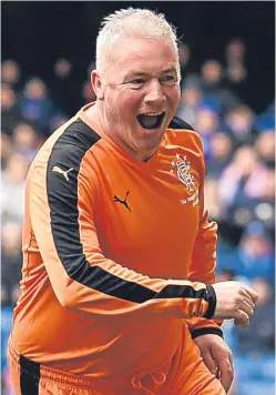  ?? Picture: SNS Group. ?? Ally McCoist: believes Rangers fans will be satisfied with the steady improvemen­t at the club.