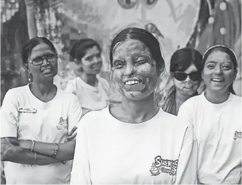  ?? PHOTOS FROM STOP ACID ATTACKS ?? Laxmi Agarwal says boys in India are raised to believe they are superior to women. She says such a patriarcha­l mindset leads to crimes such as acid attacks.