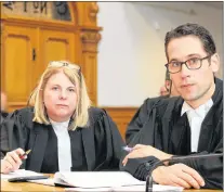  ?? TARA BRADBURY/THE TELEGRAM ?? Prosecutor­s Shauna Macdonald and Mark Heerema were brought in from Nova Scotia for the murder trial of Brandon Phillips.