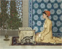  ??  ?? Fig 2: Young Woman Reading by Osman Hamdi Bey. £6,692,362