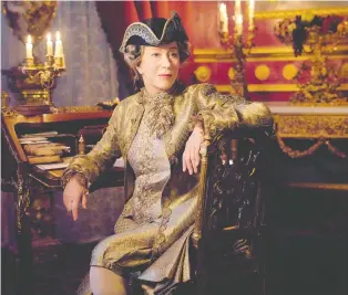  ?? CRAVE ?? As Catherine the Great, Academy Award-winning actress Helen Mirren has lovely costumes to keep her covered the whole time.