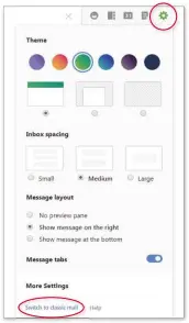  ??  ?? Restore the previous version of Yahoo Mail by clicking ‘Switch to classic mail’
