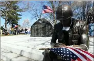  ?? BILL UHRICH — MEDAINEWS GROUP ?? Veterans, families and friends gather Friday at the Vietnam Veterans Memorial in City Park to celebrate Vietnam Veterans Day.