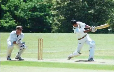  ??  ?? Before moving to Australia, Kumara was playing cricket in both Sri Lanka and England, playing at English side South Devon here in early 2000.