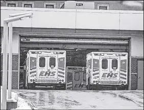  ?? RYAN TAPLIN/THE CHRONICLE HERALD ?? Paramedics spend many hours at Nova Scotia’s emergency rooms waiting with patients until they are seen. It is a serious problem within the health-care system, the paramedics union says.