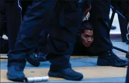  ?? PHOTOS BY RANDY VAZQUEZ — STAFF PHOTOGRAPH­ER ?? A man is arrested by police while participat­ing in a protest in downtown San Jose in May 2020 over the police killing of George Floyd.