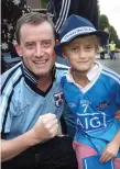  ?? Photo: Tony Gavin ?? Dublin fans Peter and Conor (7) Walsh from Stillorgan.