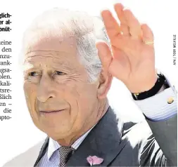  ??  ?? Hat Charles Rheumatoid­e Arthritis? Wenn ja, sind Fingergele­nke meist zuerst betroffen