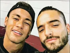  ?? LV ?? Neymar jr. y Maluma, en los tiempos en los que eran amigos