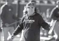  ?? NWA Democrat- Gazette fi le photo ?? Arkansas baseball Coach Dave Van Horn said he expects a lot of fans to show up at Pat Patterson Park when his team opens up a two- game series against Louisiana Tech today at Ruston, La.