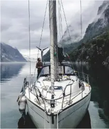  ??  ?? In Barba’s home waters, the Lysfjord in Stavanger, Norway