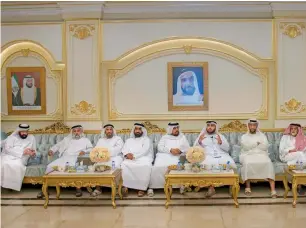  ??  ?? Officials of the Abu Dhabi Judicial Department at the Our Councils lecture in Al Ain. The officials warned residents about the dangers of investing in fake portfolios without checking their authentici­ty.