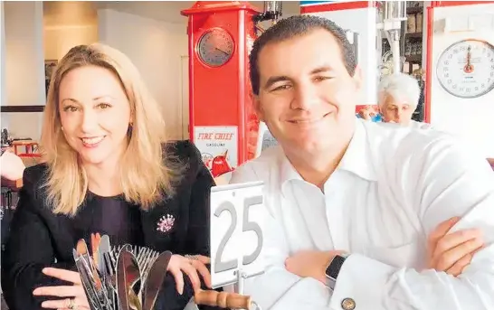  ??  ?? Invercargi­ll MP Sarah Dowie with Botany MP Jami-Lee Ross. The couple had an extra-marital affair and subsequent text messages are subject to a police probe.