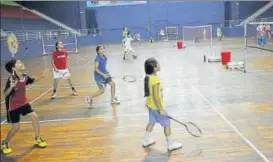  ?? HT/FILE PHOTO ?? Young girls in action during a training session at UPBA Academy.