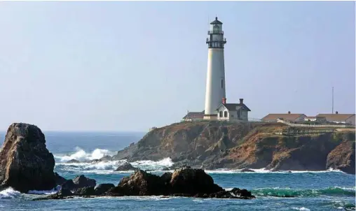  ?? Frederic Larson / San Francisco Chronicle ?? Pigeon Point Lighthouse in Pescadero, Calif., offers panoramic views of the Pacific Ocean as well as free history talks.