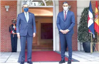  ?? F.E ?? El mandatario se reunió con el presidente del Gobierno español, Pedro Sánchez.