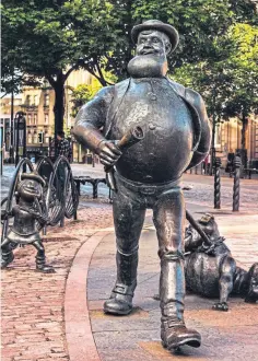  ??  ?? “This is Desperate Dan on Covid watch,” says reader Jock Elliott of Brechin. “The photograph was taken in Dundee prior to lockdown.”