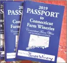  ?? Arnold Gold / Hearst Connecticu­t Media ?? Several of the state’s Passport booklets promoting farm wineries in Connecticu­t.