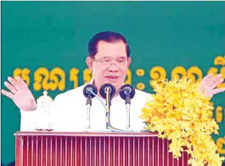 Hun Sen touts ‘record feats’ in 4-decade political career - PressReader